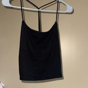 Forever 21 black ribbed tank top